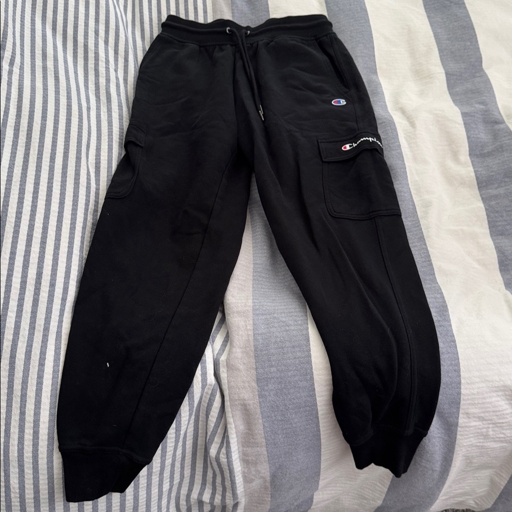 Champion Black Cargo Joggers 4 pocket small